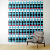 Moderne Mod Retro-Diamanten Harlequin 2 Wandteppich (Beispiel)