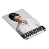 Moderne Mode 1 Foto Graduate Ankündigung Magnet (Rechte Seite)