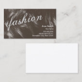 Moderne Mode-Haarstylistin Visitenkarte (Vorne/Hinten)