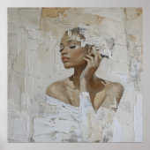 Moderne Mode Portrait Malerei Wall Art Poster (Vorne)