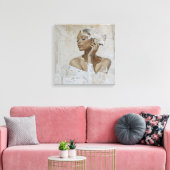 Moderne Mode Portrait Painting Leinwand Kunst (Insitu (Wohnzimmer))