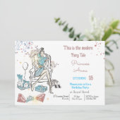 Moderne Mode Princess Royal Birthday Einladung (Stehend Vorderseite)