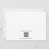 Moderne Modell Actor 5 Fotos QR Code Back Comp Car Einladung (Rückseite)