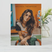 Moderne Modellierung Schauspiel Comp Card 5 Foto w Einladung (Stehend Vorderseite)