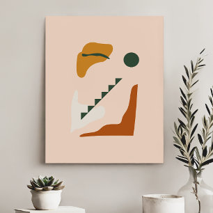 Moderne, moderne Abstrakte Formen einfach Künstlicher Leinwanddruck