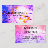 Moderne moderne Abstrakte Kunst Elegante Vorlage Visitenkarte (Vorne/Hinten)