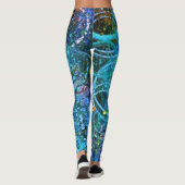 Moderne moderne Abstrakte Kunst Leggings (Rückseite)