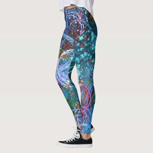 Moderne moderne Abstrakte Kunst Leggings (Links)