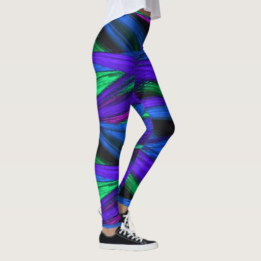 Moderne moderne Abstrakte Kunst Leggings (Rechts)