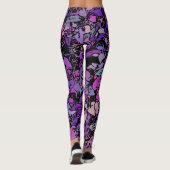 Moderne moderne Abstrakte Kunst Leggings (Rückseite)