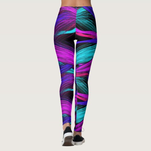 Moderne moderne Abstrakte Kunst Leggings (Rückseite)