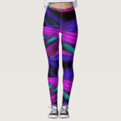 Moderne moderne Abstrakte Kunst Leggings (Vorderseite)
