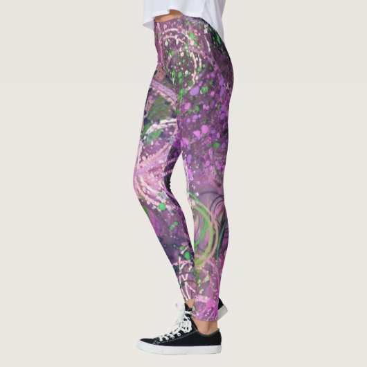 Moderne moderne Abstrakte Kunst Leggings (Links)