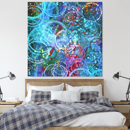 Moderne moderne Abstrakte Leinwand Kunst, Kultur u (Insitu (Schlafzimmer))