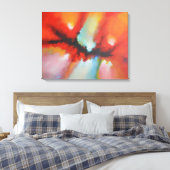 Moderne, moderne Abstrakte Malerei Leinwanddruck (Insitu (Schlafzimmer))
