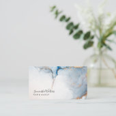 Moderne moderne Agate Elegante Custom Visitenkarte (Stehend Vorderseite)