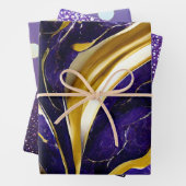 Moderne moderne Amnesty Lila Multiple Gemustert Geschenkpapier Set (Beispiel)