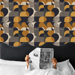 Moderne, moderne Bauhaus-inspirierte Peel & Stick Tapete