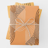 moderne moderne Bogenlinie minimaler abstrakter Geschenkpapier Set (Beispiel)