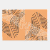 moderne moderne Bogenlinie minimaler abstrakter Geschenkpapier Set (Vorderseite)