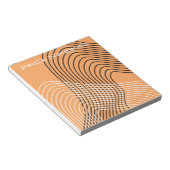 Moderne moderne Bogenlinie minimaler Notepad Notizblock (angewinkelt)