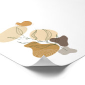 Moderne moderne bohenhafte abstrakte Kunst Wand Poster (Ecke)