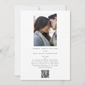 MODERNE MODERNE BOLD NAMES MONOGRAM SAVE THE DATE EINLADUNG (Rückseite)