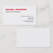 Moderne Moderne Elegant Einfach Minimalistisch Visitenkarte (Vorne/Hinten)