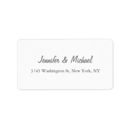 Moderne Moderne Elegante Einfache Minimalistische Adressaufkleber