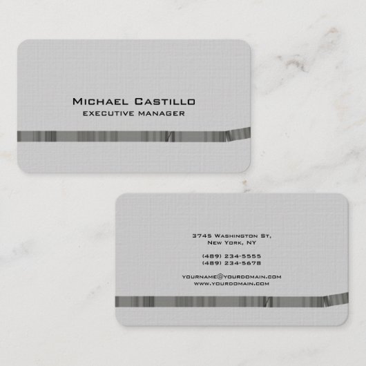 Moderne Moderne Elegante Minimalistisch Visitenkarte (Vorne/Hinten)