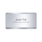 Moderne, moderne, elegante Vorlage für Skripte Adressaufkleber (Vorne)