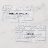 Moderne Moderne Elegante Wall Stones Visitenkarte (Vorne/Hinten)