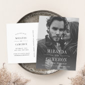 Moderne Moderne | FOTO SAVE THE DATE Ankündigungspostkarte