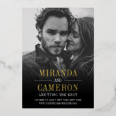 Moderne Moderne | FOTO SAVE THE DATE Folieneinladung (Vorderseite)