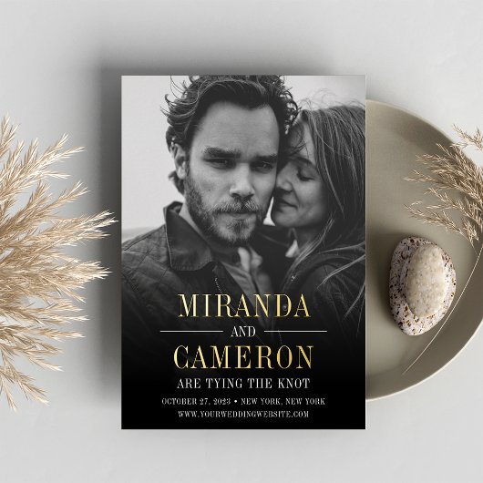 Moderne Moderne | FOTO SAVE THE DATE Folieneinladung