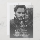Moderne Moderne | Foto Save the Date Karte (Vorderseite)