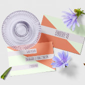 Moderne moderne geometrische Farbblock-Visitenkart Visitenkarte