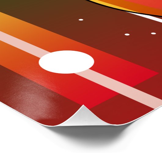 Moderne moderne geometrische Gitarre Poster (Ecke)