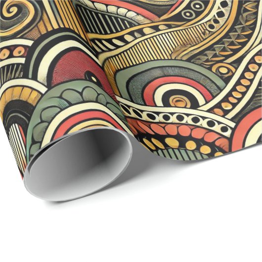 Moderne Moderne Geschenkpapier (Rolleneckpunkt)