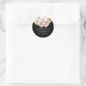 Moderne, moderne Glitzer-Ballons Runder Aufkleber (Tasche)