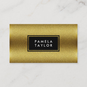 Moderne moderne Gold Lux Textur Visitenkarte