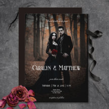 Moderne, moderne Gothic-Foto Dark Wedding