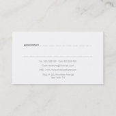 Moderne, moderne grüne Linien Wasserfarbenkünstler Terminkarte (Rückseite)