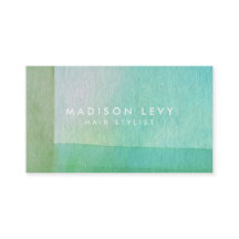 Moderne, moderne grüne Linien Wasserfarbenkünstler