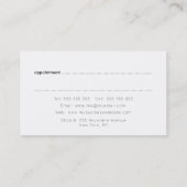 Moderne, moderne grüne Linien Wasserfarbenkünstler Terminkarte (Rückseite)