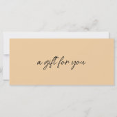 Moderne, moderne Handschrift, Logo, Beige (Rückseite)