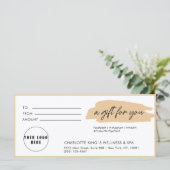 Moderne, moderne Handschrift, Logo, Beige (Stehend Vorderseite)