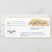 Moderne, moderne Handschrift, Logo, Beige (Vorderseite)