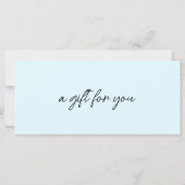 Moderne, moderne Handschrift, Logo, blau (Rückseite)