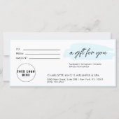 Moderne, moderne Handschrift, Logo, blau (Vorderseite)